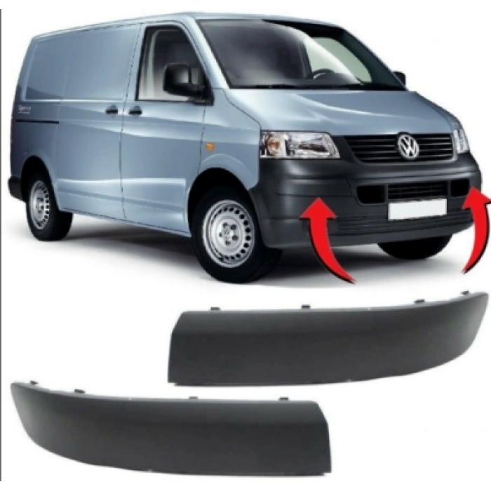 Volkswagen T5 2004 2010 Tampon Bandı Ön Sağ Pütürlü (Oem No:7H0807718)