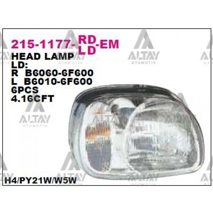 Far Micra  1998-1999 K11 Sağ (1 Adet) (Oem No: B6010-6F600)