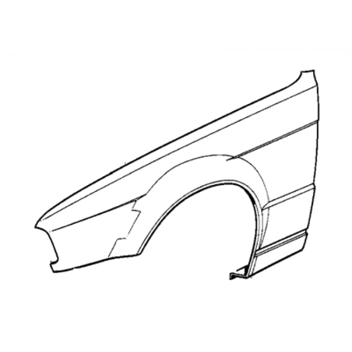 Bmw 5 Serı- 5 Serisi- 88-1995  Ön Çamurluk Deliksiz Sol (Tw) Oem No: (41351946927)