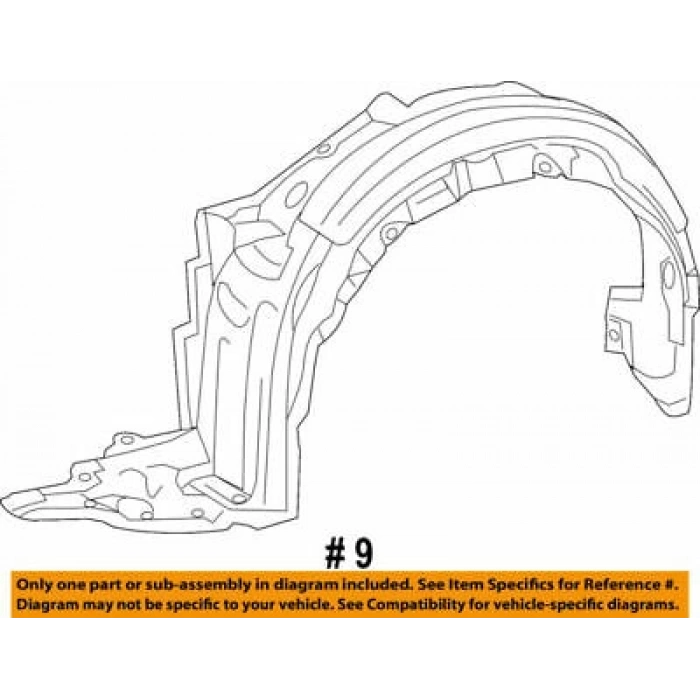 Lexus Ct-200H- 2011-2014; Ön Çamurluk Davlumbazı Sağ (Tw) Oem No: (5380576011)