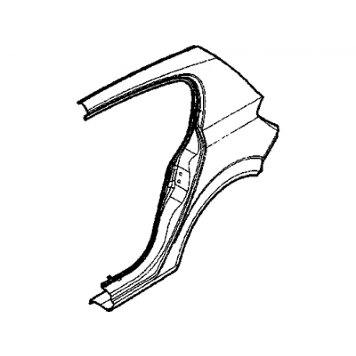 Opel Astra- H- Hb- 2004-2014; Arka Çamurluk Sol (Tw) Oem No: (13168051)