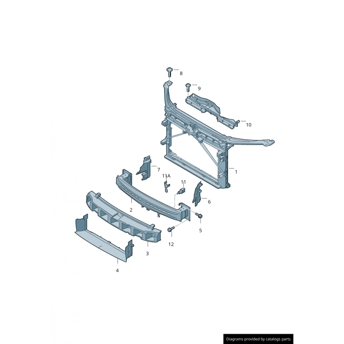 Skoda Octavia Ön Tampon Demiri 2016- (Oem No:  5E0807109F)
