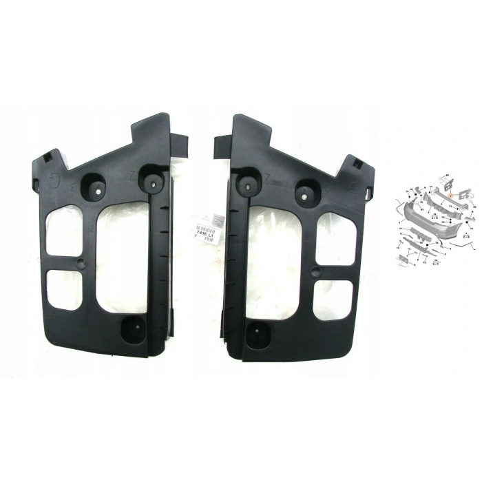 Peugeot 407 Arka Tampon Braketi Set 2004- (Oem No:  7416L1)