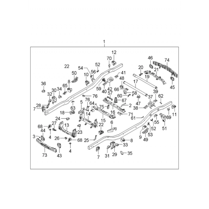 Kia Sorento Ön Tampon Demiri 2006 (Oem No:  865303E500)