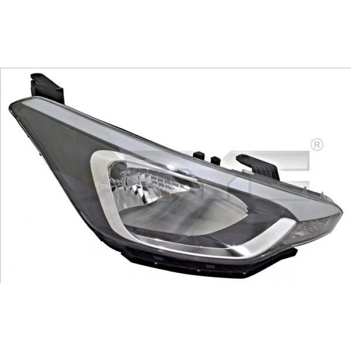 Hyundai  İ20   2015-2018; Far Lambası Sağ Elektrikli/Merceksiz/Ledsiz (Motorlu) (H4) Oem No: (92102-C8000)