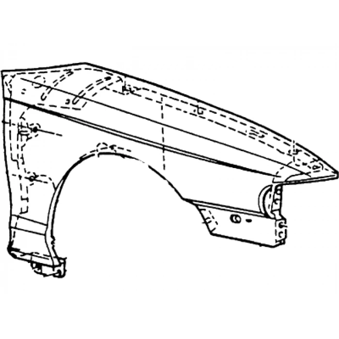 Ford Mustang- 1994-1996  Ön Çamurluk Sol Oem No: (F6Zz-16006Aa)
