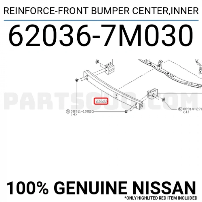 Tampon Demiri Almera 2000-2002 Ön Oem No: 62036-7M030