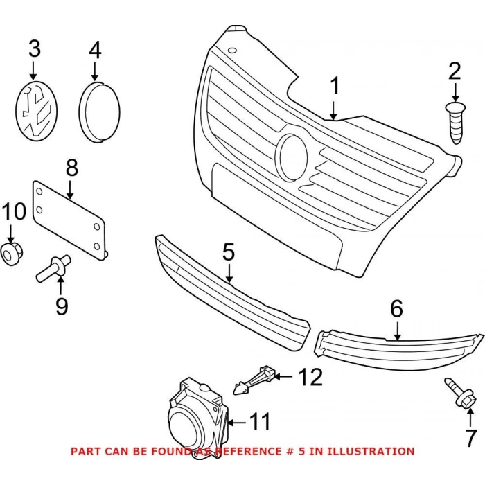 Tampon Panjurusı Passat Cc 2009-2012 Orta (Oem No:3C88536779B9)