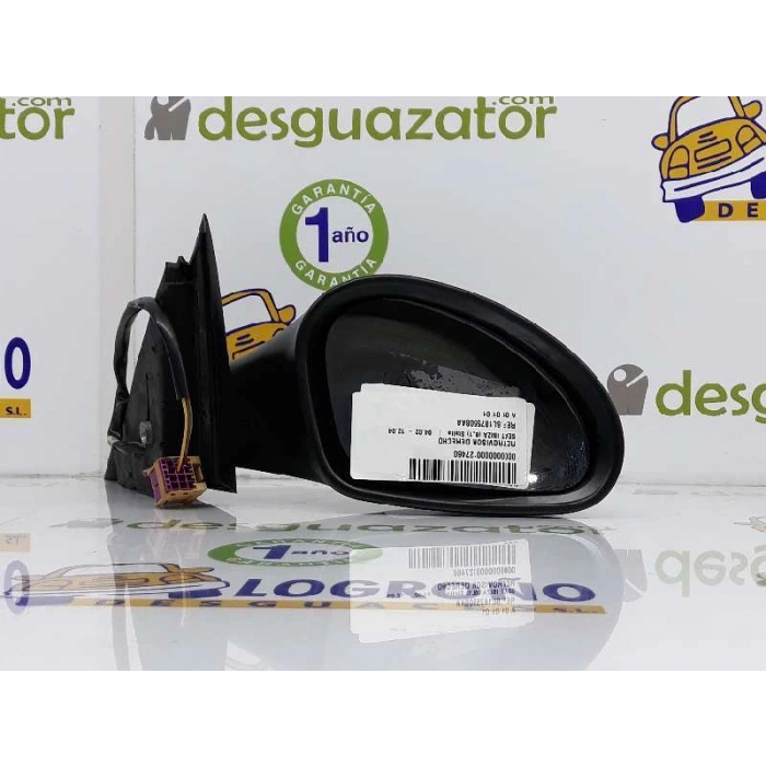 Vw Cordoba-İbiza 2001-2008 Dış Dikiz Aynası Sağ Sıyah Kapaklı (5 Pın) (Oem No:6L1857508Aa)