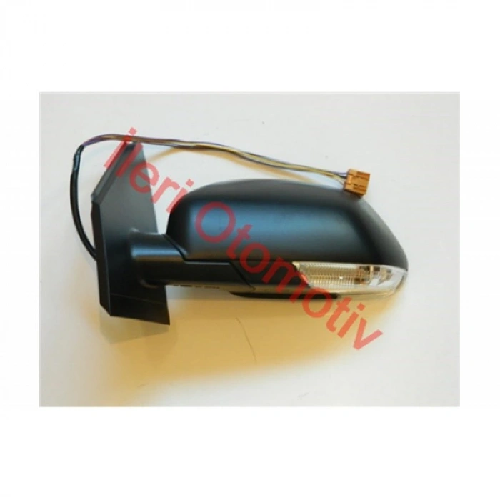 Vw Polo 2005-2010 Dış Dikiz Aynası Sol Sıyah Kapaklı (7 Pın) (Oem No:6Q1857507Ad)