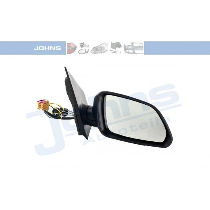 Vw Polo 2005-2010 Dış Dikiz Aynası Sağ Sıyah Kapaklı (7 Pın) (Oem No:6Q1857508Ad)