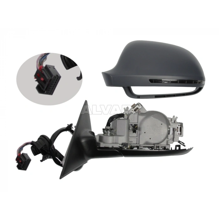 Vw A3  2008 2012 Dış Dikiz Aynası Sol Elektrikli Isıtmalı Astarlı Sinyallı Kör Noktalı 5 Kapı (8 Pın) (Oem No:8P1858531Eb)