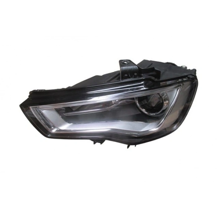 Audi A3 - 2012-2016 Sd/Hb/Sb - Far Lambası Sol Elektrikli/Motorlu/Mercekli/Xenon/Ledli (E Marklı) (Oem No: 8V0941003)