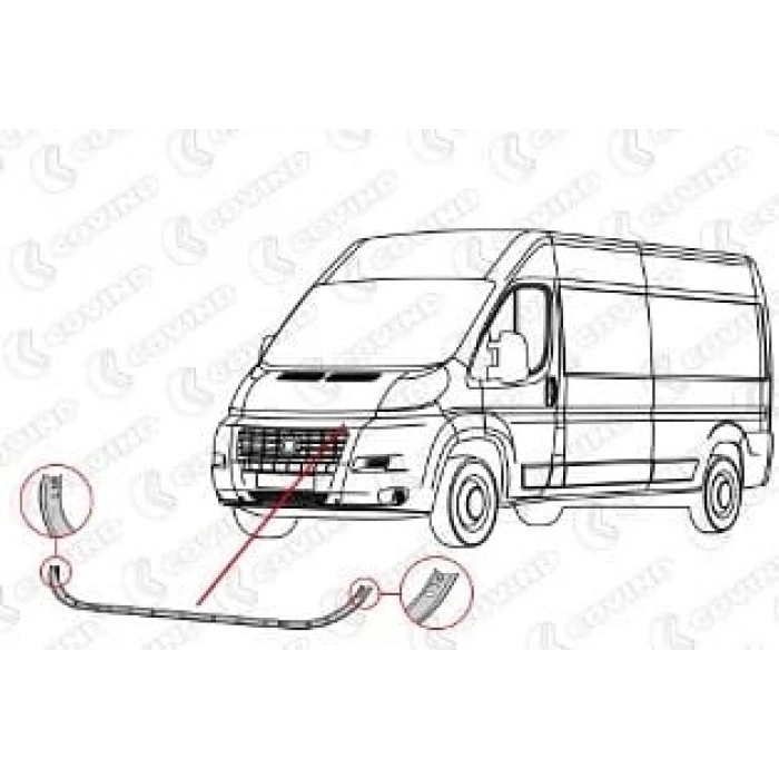 Opel Movano 2024-2025 Ön Tampon Üst Bağlantı Sacı (Oem No: 1347922080)