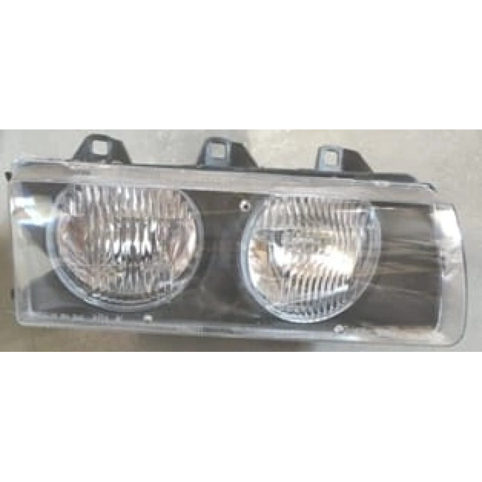 Bmw E36 1991-1998 3 Serı - - Coupe - Far Lambası Sağ Man/Elk (Çizgisiz Plastik Cam)Merceksiz Hella Tip (Oem No: 63121468866)