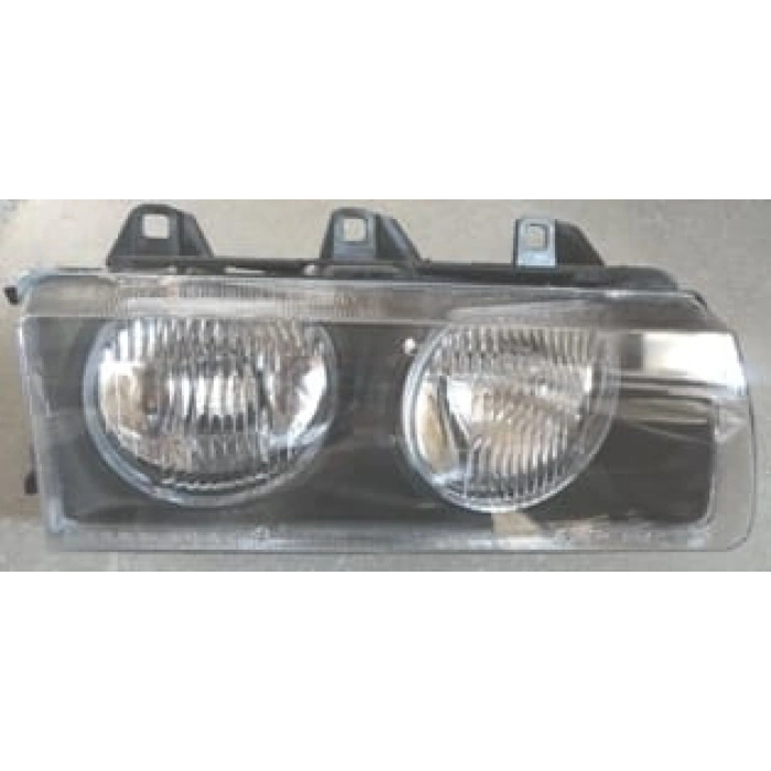 Bmw E36 1991-1998 3 Serı - - Coupe - Far Lambası Sağ Man/Elk (Çizgisiz Plastik Cam)Merceksiz Hella Tip (Oem No: 63121468866)