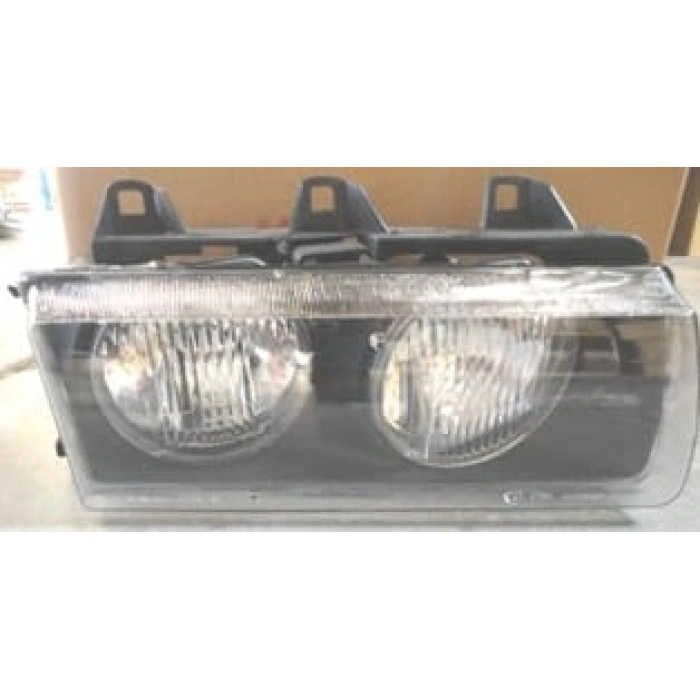 Bmw E36 1991-1998 3 Serı - - Coupe - Far Lambası Sağ Man/Elk (Çizgisiz Plastik Cam)Merceksiz Hella Tip (Oem No: 63121468866)