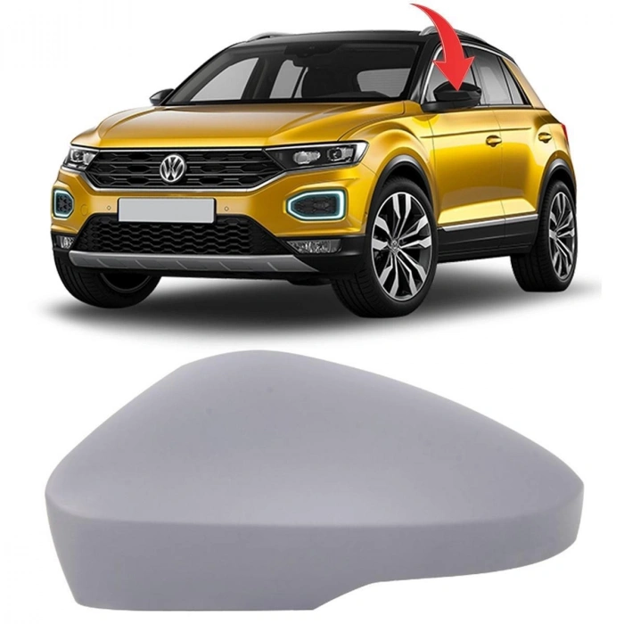 Volkswagen T - Cross/T - Roc Dış Ayna Kapağı Astarlı Sol (2018 Yılında Çıkan Kasa) (Oem No: 2Ga857537)