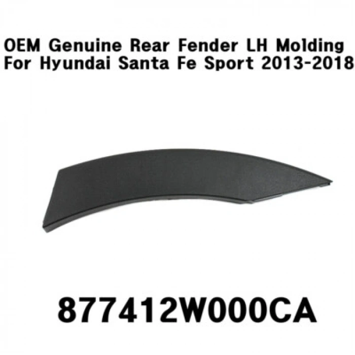 Hyundai Santa Fe 2012-2015 Arka Çamurluk Kaplaması Dodik Teker Üstü Sol (Oem No: 877412W000Ca)