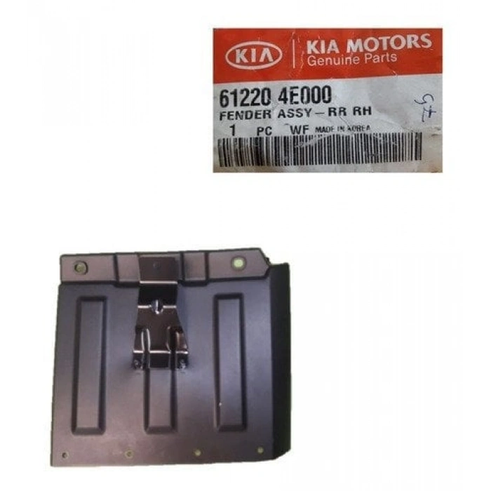 Kia Bongo 2005-2015 Çamurluk Davlumbazı Arka Sağ Alt Paçalıgı Ile Bırlıkte Çıft Teker (Oem No: 612204E000)
