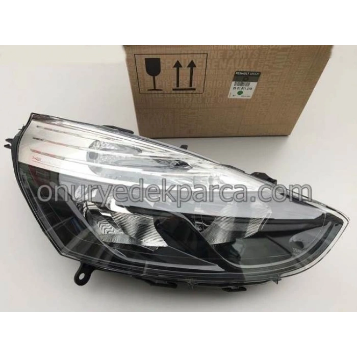 Renault Clio (2012 Yılında Çıkan Kasa) Ön Far Elektrikli Motorlu Siyah Hatchbak Sağ (Oem No: 260103127R)