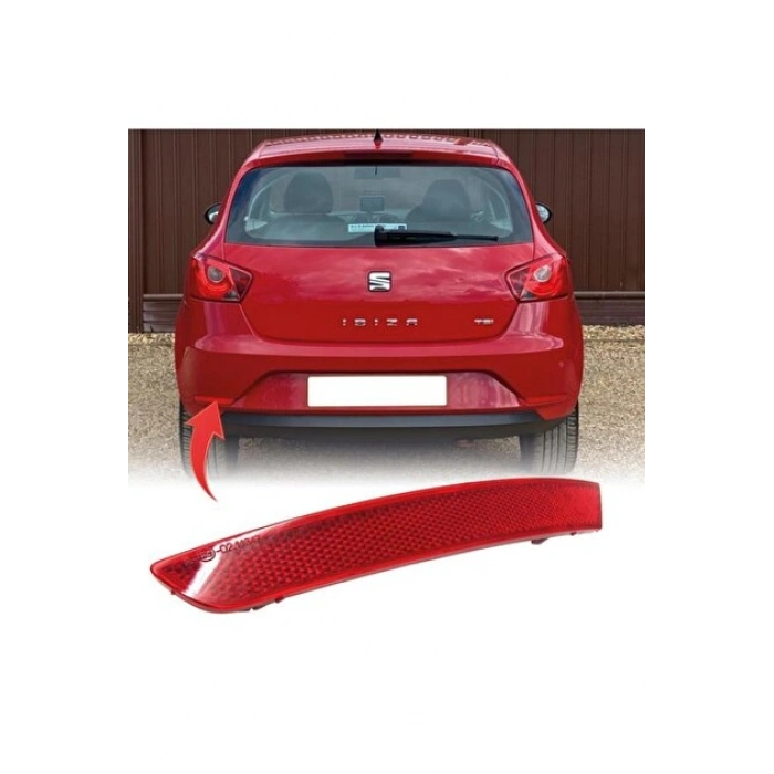 Seat İbiza 2013-2017 Reflektör Tampon Arka Sol (Oem No: 6J4945105C)