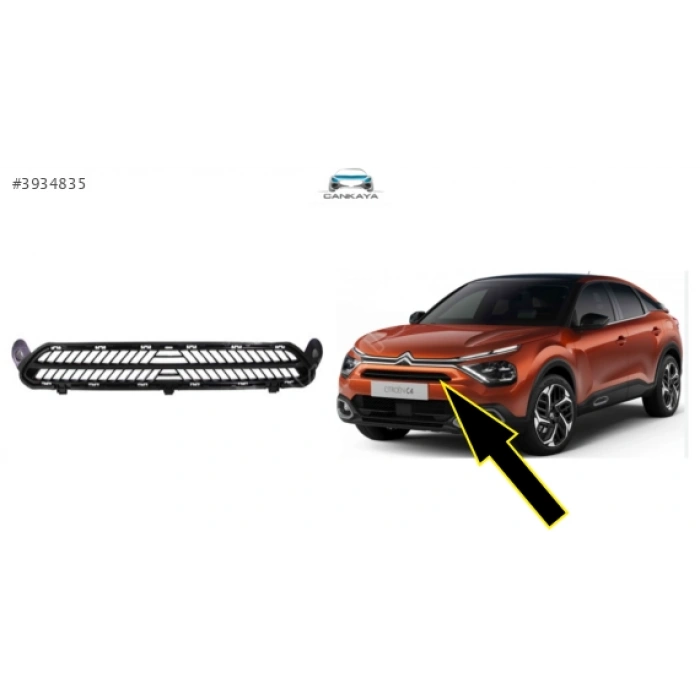 Citroen C4 (2021 Yılında Çıkan Kasa) Ön Sis Lambası Kapağı Üst (Oem No: 98346917Xt)