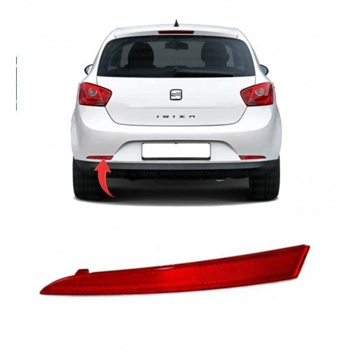 Seat İbiza 2008-2012 Arka Tampon Reflektörü Sol (Oem No: 6J4945105)