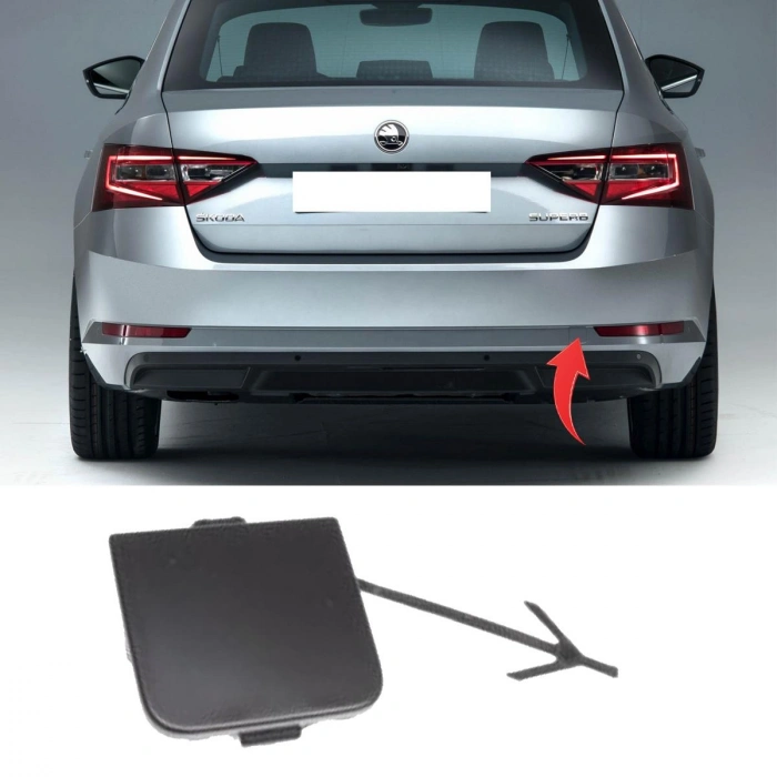 Skoda Superb (2015 Yılında Çıkan Kasa) Arka Tampon Çeki Kapağı (Oem No: 3V5807441)