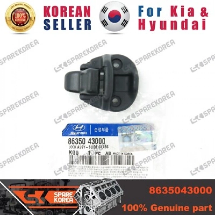Mitsubishi L300 1994-1996 Mandal Sürgülü Cam H-100 / Tip Kare (Yerli) (Oem No: 8635043000)