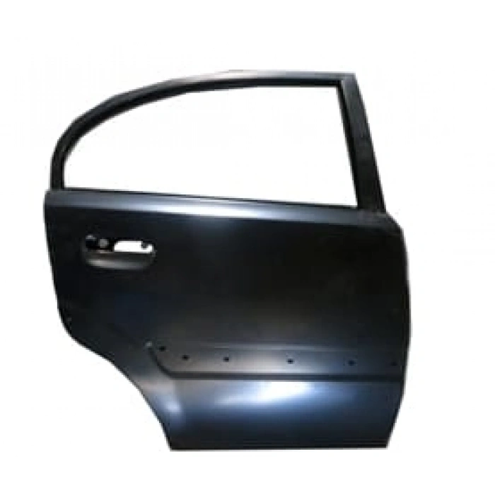 Kia Rio- Iıı- 2006-2011; Arka Kapı Komple Sağ Siyah Band Delikli (Sedan) Çelik Barlı (İceli/Tenasonl Oem No: (77004-1X30)