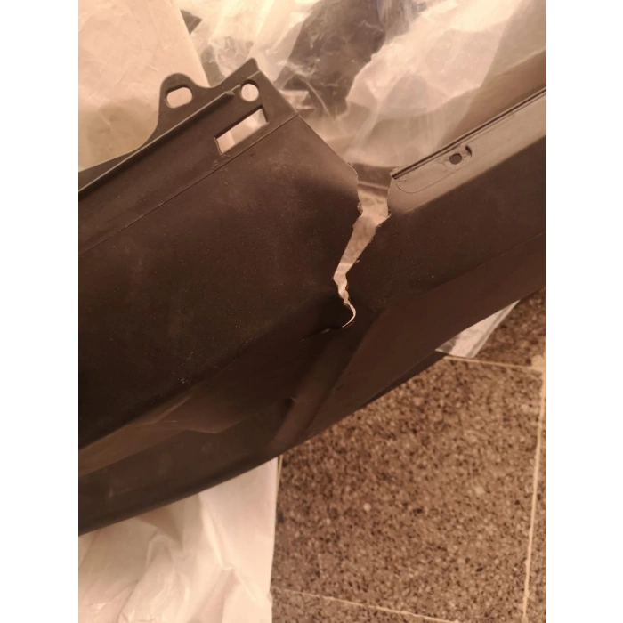 Opel Astra- H- Hb- 04/07; Ön Tampon Siyah (ÇATLAK) (Sis/Panjur Delikli) (Far Yıkama Kapaklı)(Eurobump) (Oem No: 93371386)