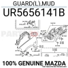 Çamurluk Davlumbazı Bt-50 2006 Sonrası  Ön Sol (Oem No:Ur56-56-141B) (Adet)