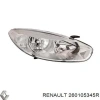 Renault Fluence 2010-2013 Far Motorlu Sağ (Oem No:260105345R)