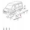 Çamurluk Bandı Orta Sol Vw Crafter Bm 06-16 (Oem No: 2E1853535Bj)