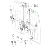 Ford Transit V184 347 2001  Arka Kapı Üst Kilidi Sol Sol Ort Tavan (Oem No:Yc15V43287Bh)