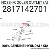 Kore H100 Kmy Dizel 2004-2012- Turbo Hortumu  (Oem No:2817142701)