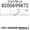 Renault Clio Symbol Thaıla 2000- Tampon Braketi Arka Sol (Oem No:8200699872)