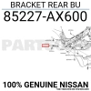 Tampon Bağlant Braketi Micra 2003-2010 Arka Sol (Oem No:85227Ax600)