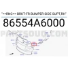 Tampon Bağlantı Braketi I-30 Ön 2012 Sonrası Üst Sağ (Oem No:86554A6000)