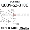 Motor Kaputu B2500  1997-00 (Oem No:U00952310C)