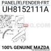 Çamurluk B2500 2002-2006 Ön Sağ   Delikli (Oem No:Uh8152111A)