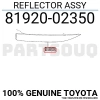 Toyota Corolla- E210- 2019-2024  Arka Tampon Reflektörü Sol (Oem No:8192002350)
