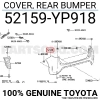 Toyota Yaris Cross- 2022-2024  Arka Üst Tampon Siyah Sensör Delikli (Tyg) (Oem No:52159Yp918)