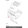 Suzuki Vitara- 2016-2018  Ön Tampon Panjuru Bandı Alt (Tw) (Oem No:7177254P00Psd)