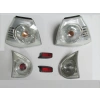 volkswagen golf- 5- 2004-2009  modıfıye stop lambası ıç/dıs set sağ/sol set 6parça nikelajlı/beyaz (tyc) Oem No (1K6945095)