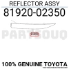 Toyota Corolla 2ZRF 2023 Reflektör Arka Sağ Oem No (8191002220)