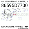 Hyundai i10 2011-2013 Ön Tampon Bağlantı Braketi Sağ Oem No (865920X200)