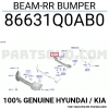 Hyundai i20 2021 sonrası arka tampon demiri Oem No (86631Q0010)