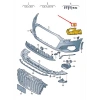 audi  a3  sd/sb- 2021-2025  ön tampon çeki demirri kapağı (tw) Oem No (8Y0807241)